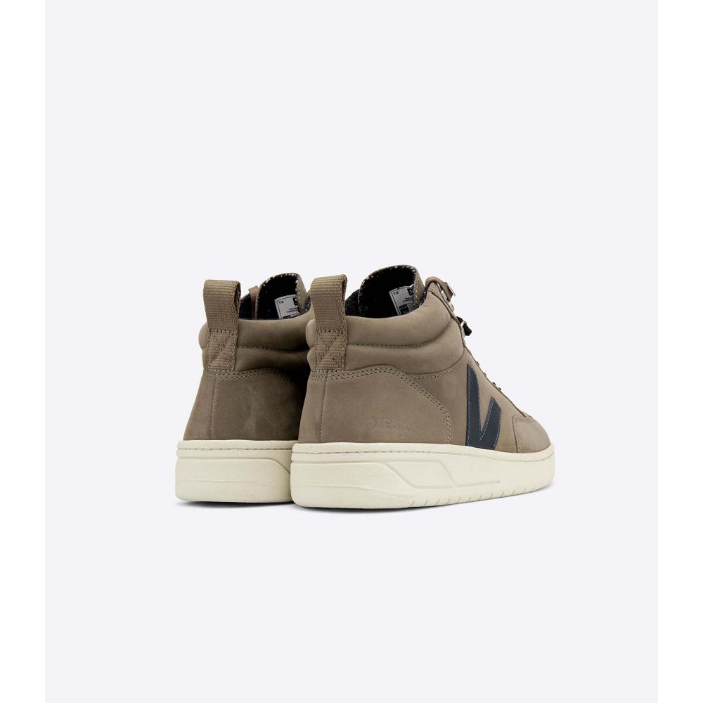 Veja RORAIMA NUBUCK Women's High Tops Olive | NZ 366AHK